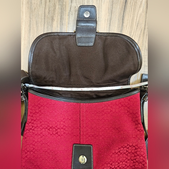 Coach Messenger Shoulder Bag Flap Jacquard Mini C Signature 6377 - Picture 14 of 17